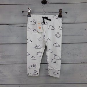 Gymboree Newborn Essentials-White With Clouds-Pant